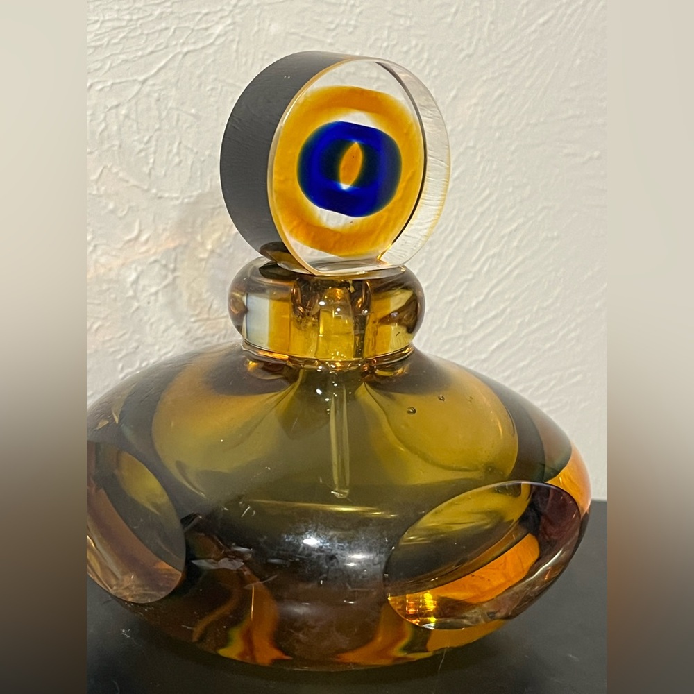 Amber Glass perfume bottle/ decanter - Picture 2 of 6